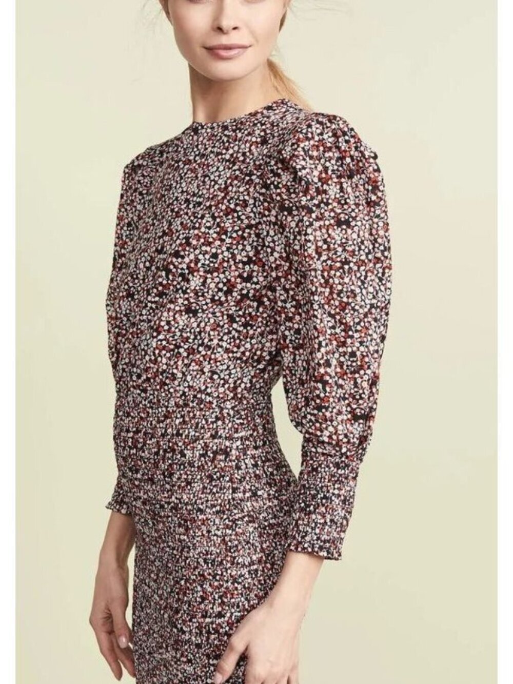 NEW Rebecca Minkoff Women's L Tabby Micro-Floral Mini Dress NWT $248 - Picture 2 of 3